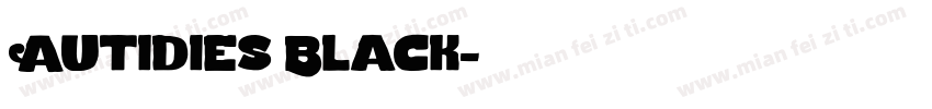 Autidies Black字体转换